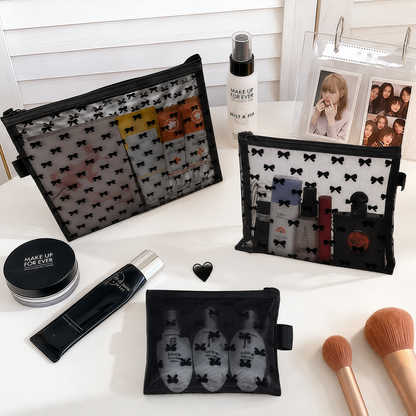 Bow Mesh Storage Pouch