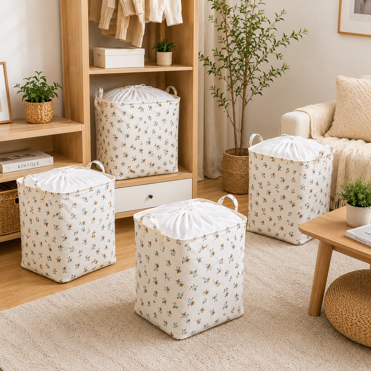 Large Drawstring Basket