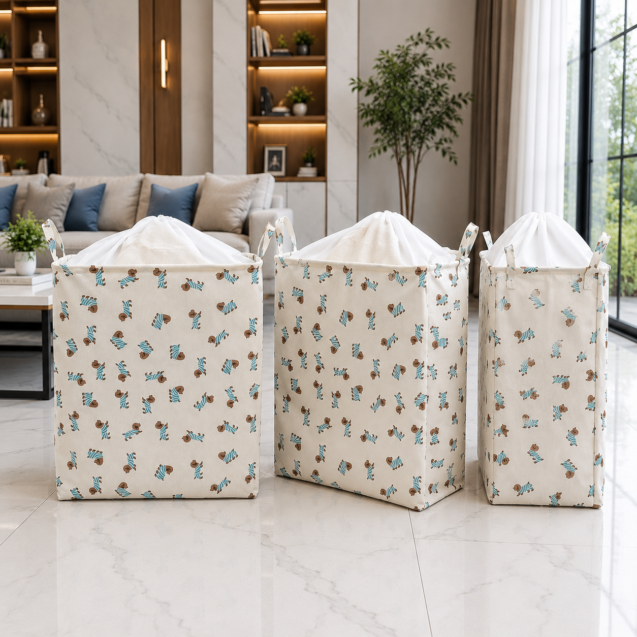 Large Drawstring Basket
