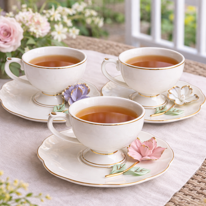 Floral Elegance Tea Set