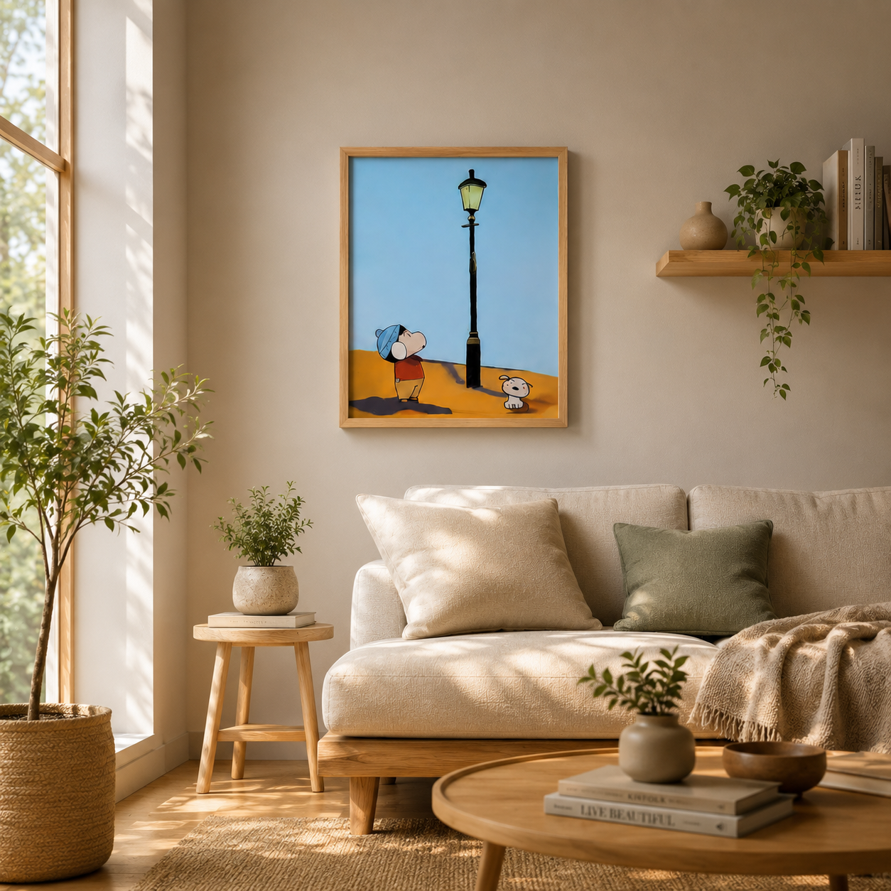 Child & Puppy Glow Art