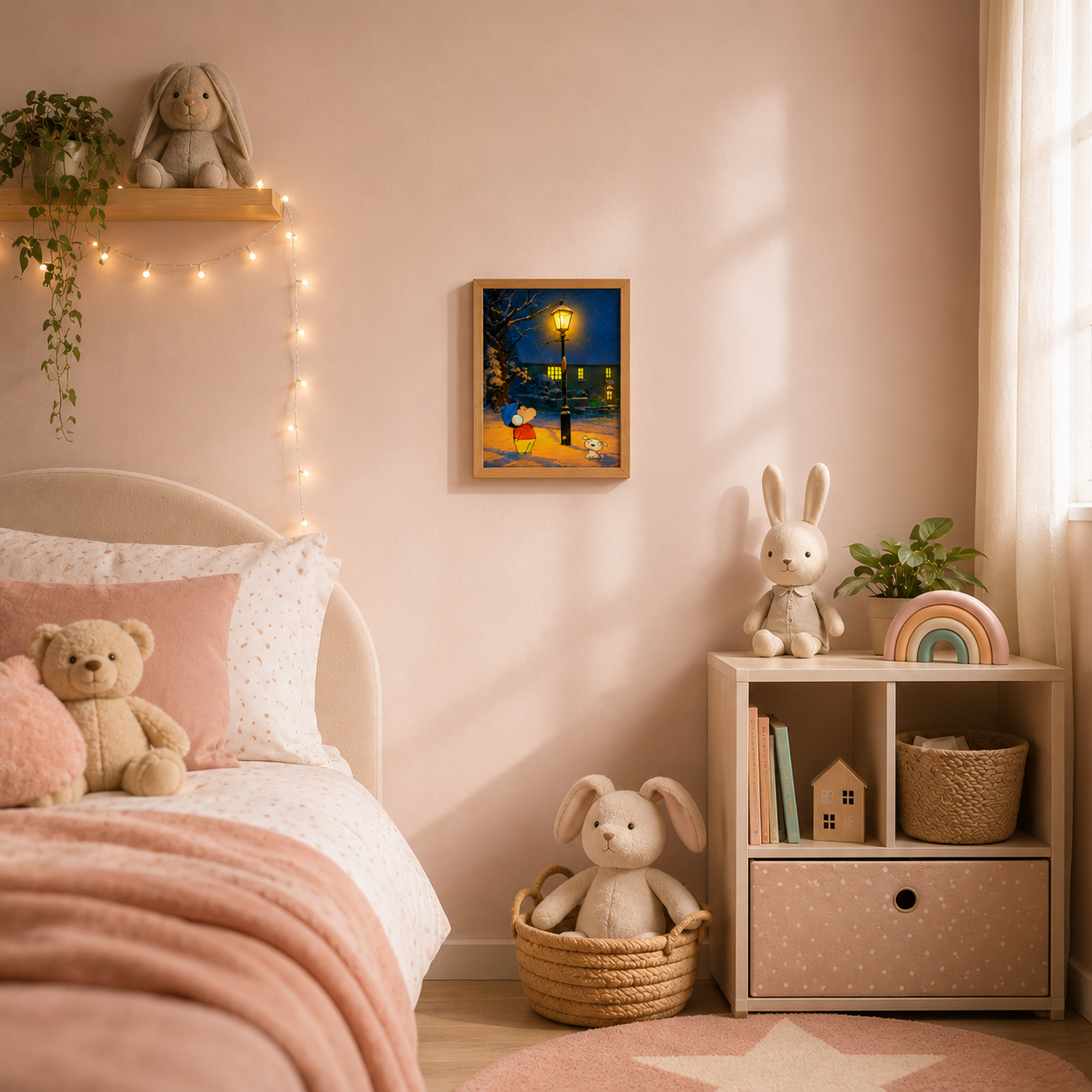 Child & Puppy Glow Art