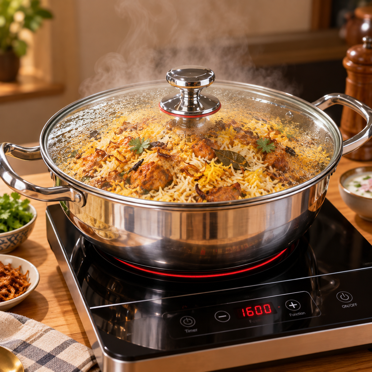 Steel Kadai Pan