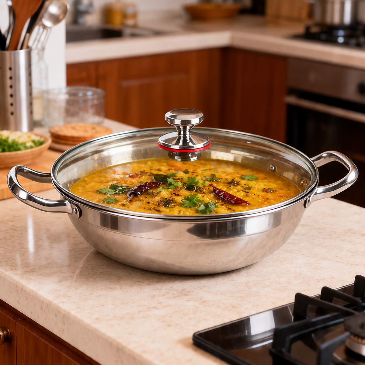 Steel Kadai Pan