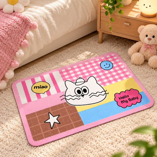 Cute Cartoon Pet Feeding Mat