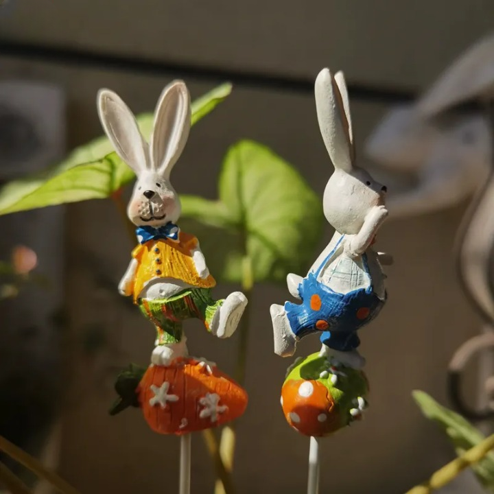 Cute Bunny Plant Ornament
