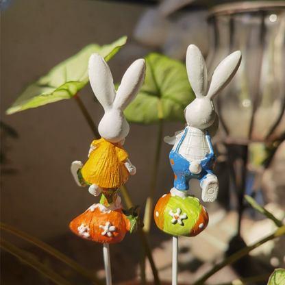 Cute Bunny Plant Ornament