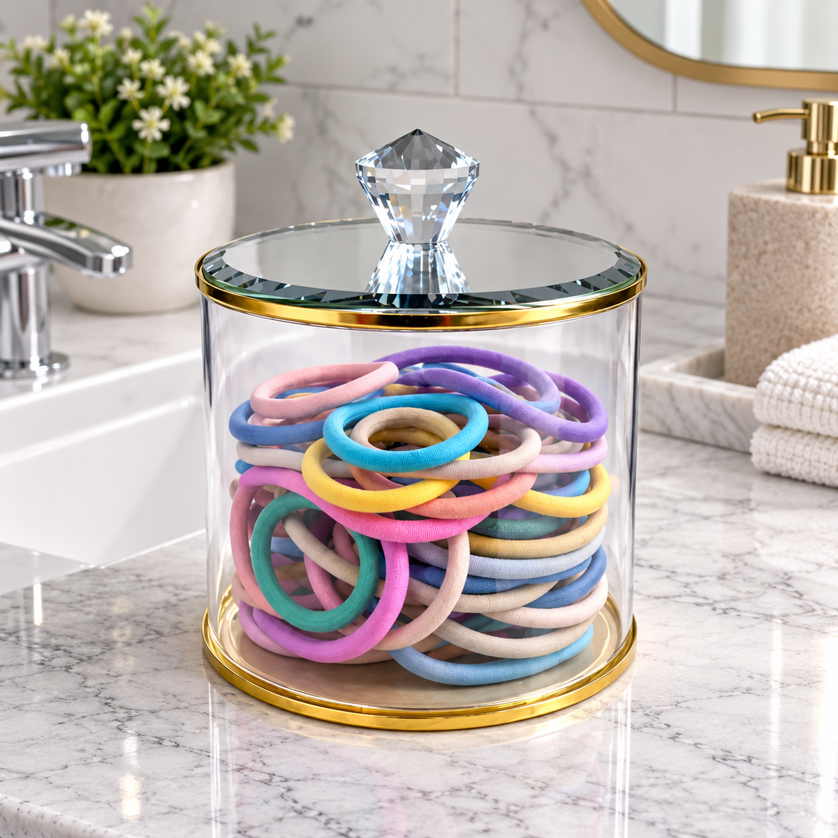 Royal Crystal Lid Organizer