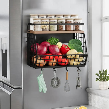 Fridge Magnetic Storage Basket