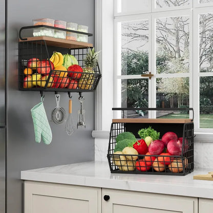 Fridge Magnetic Storage Basket
