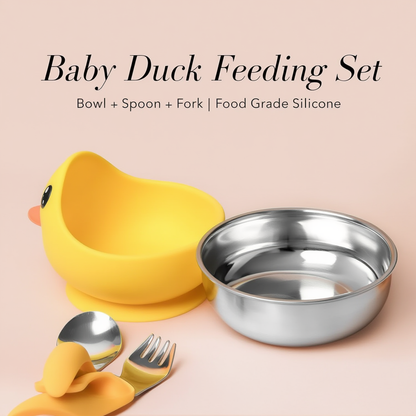 Duck Style Silicone Toddler Bowl