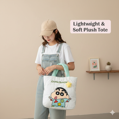 Shinchan Plush Tote Bags
