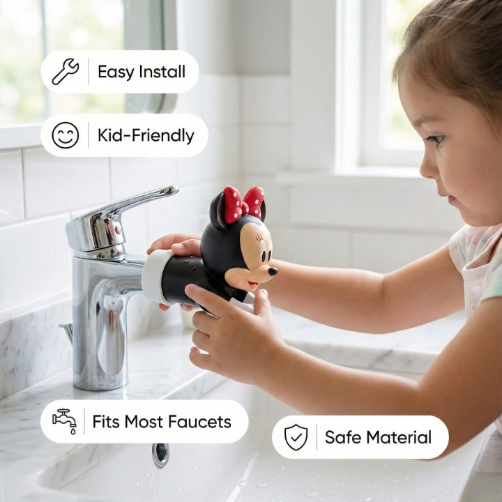 Disney-Style Character Faucet Extender