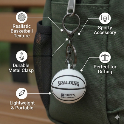 Mini Basketball Keychains