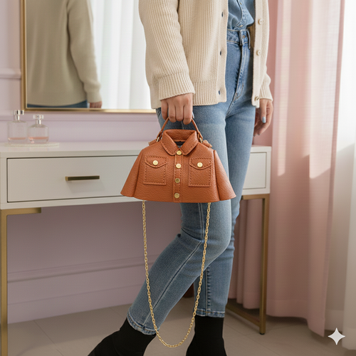 Mini Shirt Style Sling Bag