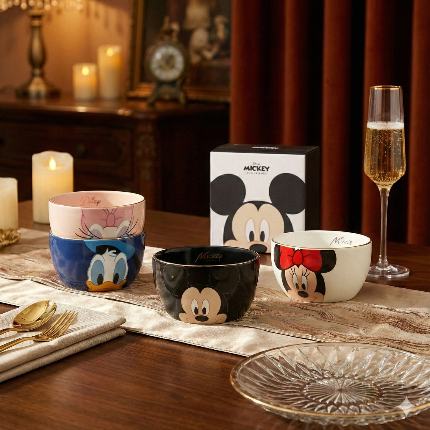 Mickey & Friends Bowl Set