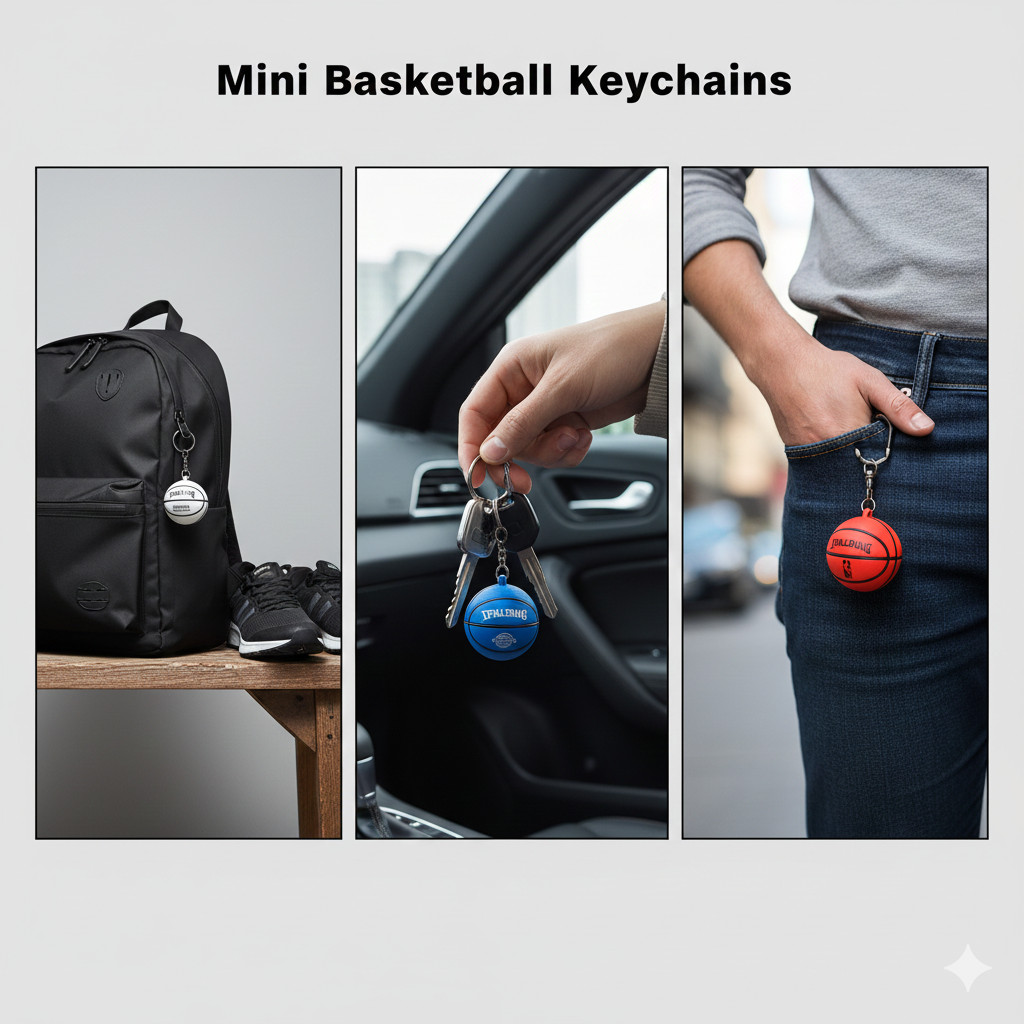 Mini Basketball Keychains