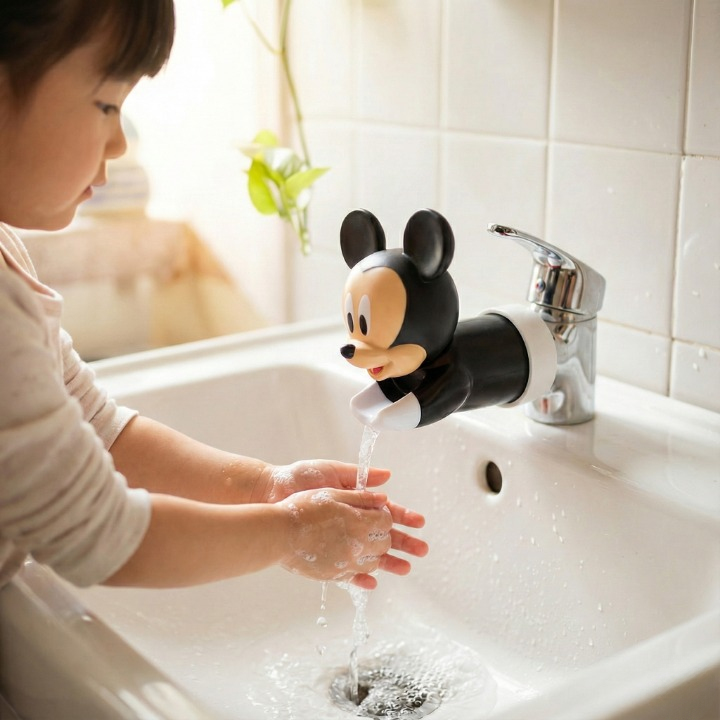 Disney-Style Character Faucet Extender
