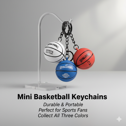 Mini Basketball Keychains