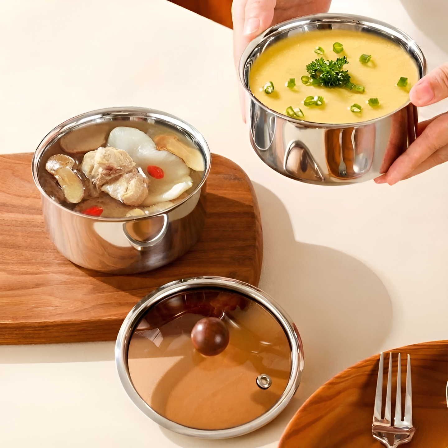 Stainless Steel Steamed Bowl