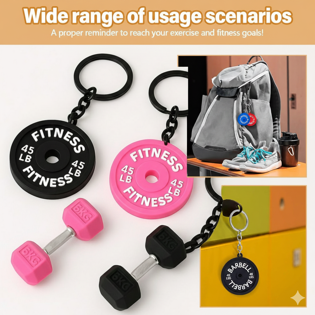 Mini Fitness Keychain Set