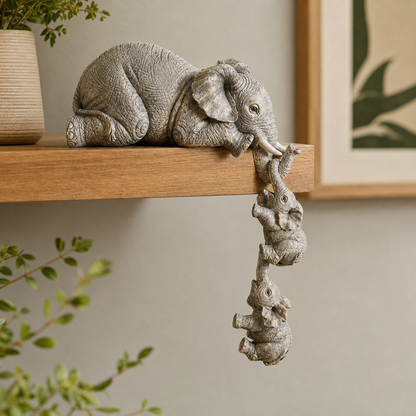 Mother & Baby Elephant Figurine