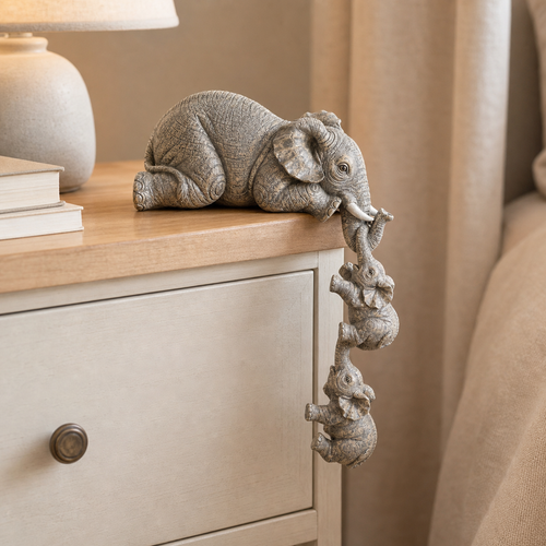 Mother & Baby Elephant Figurine