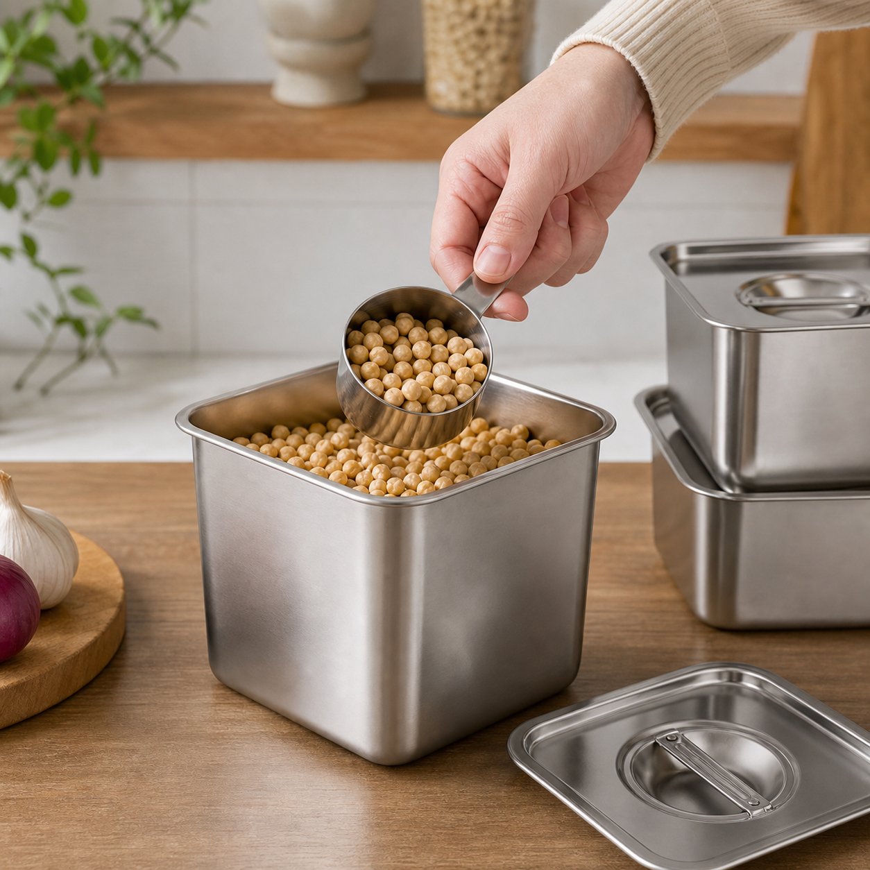 Stainless Steel Square Containers