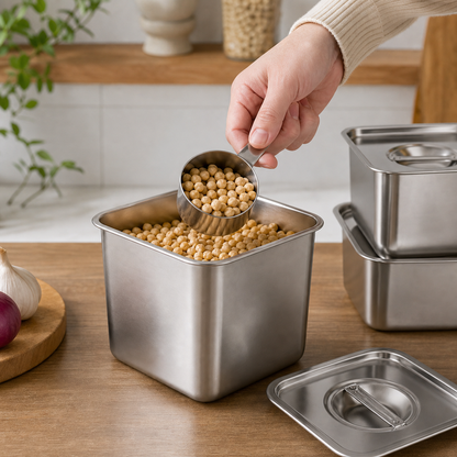 Stainless Steel Square Containers