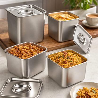 Stainless Steel Square Containers