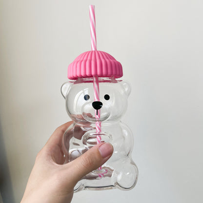 Cute Bear Straw Cup