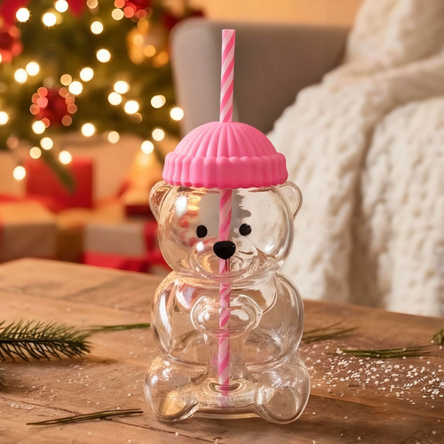 Cute Bear Straw Cup