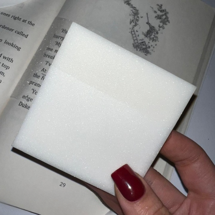 Transparent sticky note