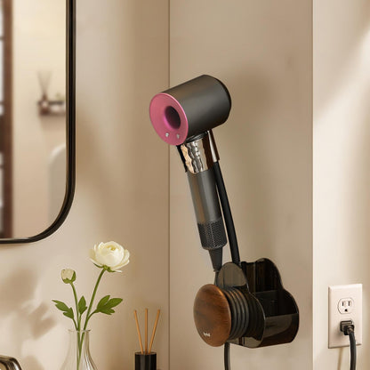 Wooden Hair Dryer Holder