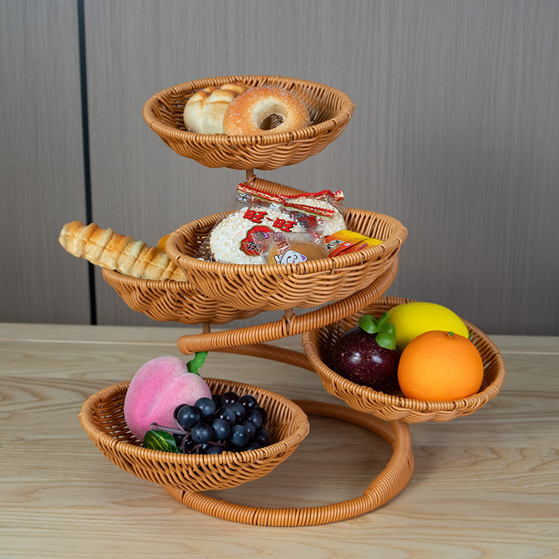 Multi-Tier Woven Storage Rack