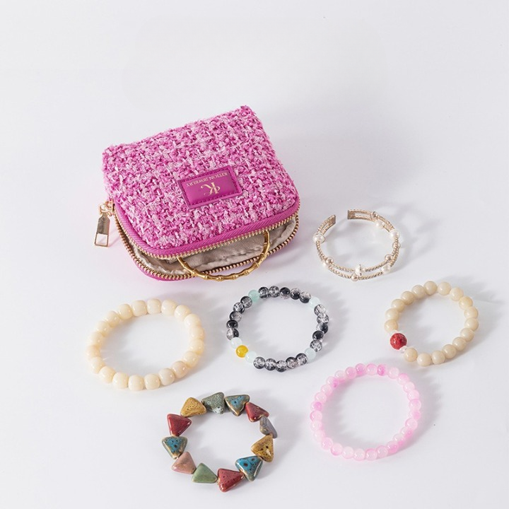 Mini Tweed Jewelry Pouch