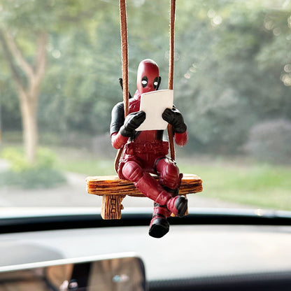 Deadpool Book Reading Car Decor