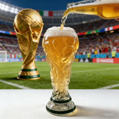 Football Trophy Glass