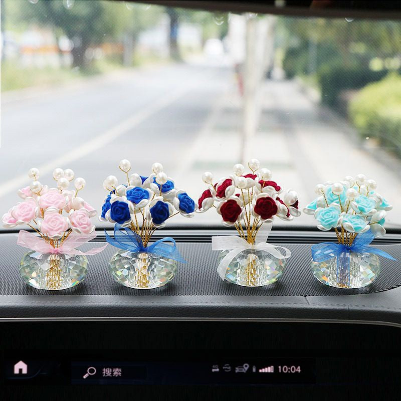 Crystal Flower Ornament