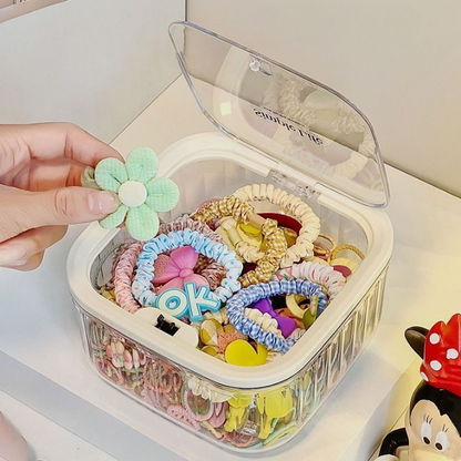 Hair accessories storage box