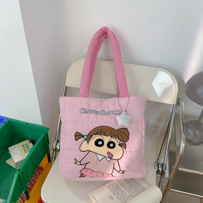 Shinchan Plush Tote Bags