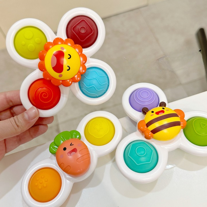 Suction Cup Spinning (Pack of 3 Designs)