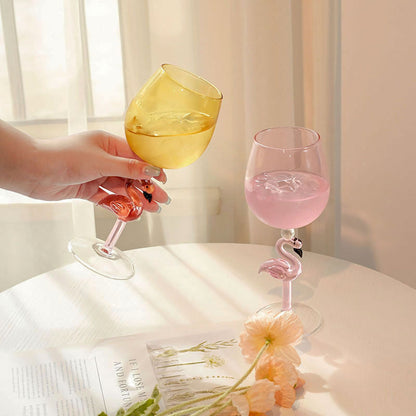 Flamingo Drink Glass
