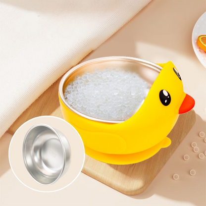 Duck Style Silicone Toddler Bowl