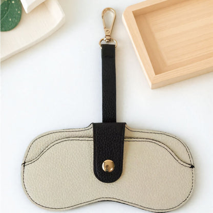 Portable Leather Sunglasses Holder