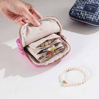 Mini Tweed Jewelry Pouch