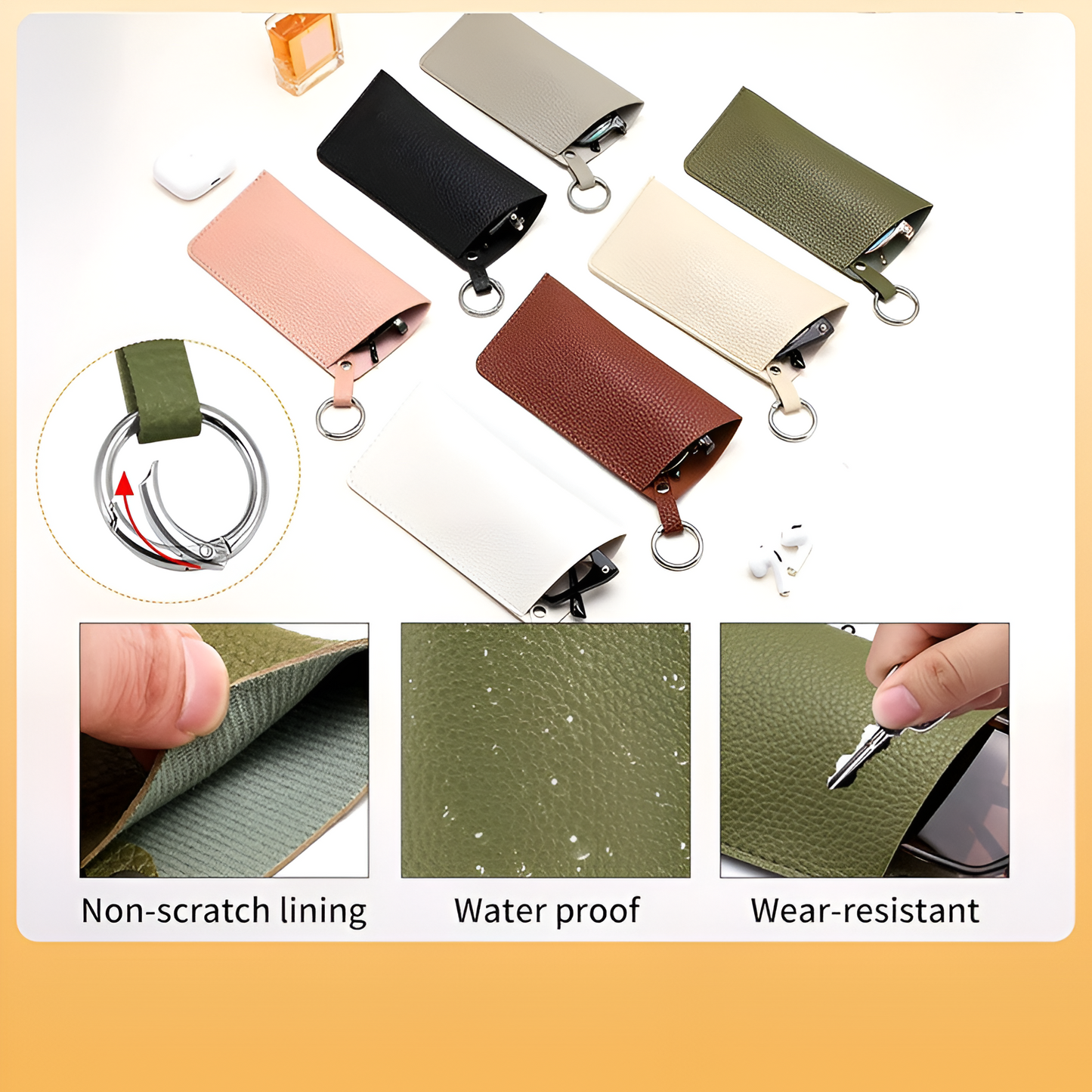 Leather Eyeglasses Case