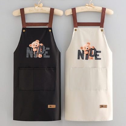 Bear Design Waterproof Apron