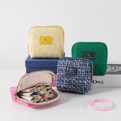 Mini Tweed Jewelry Pouch