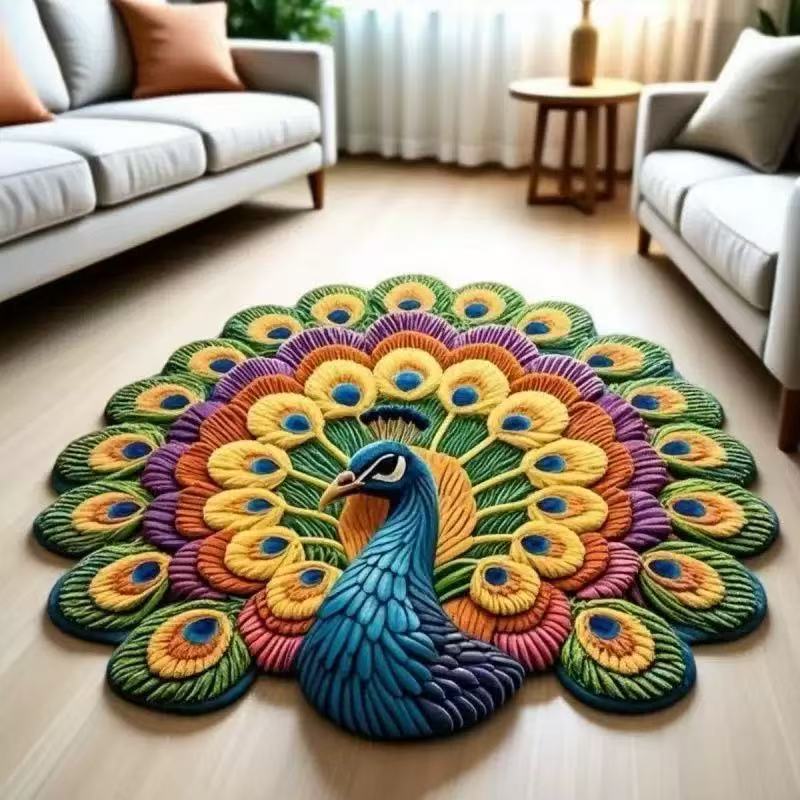 Peacock Floor Mat